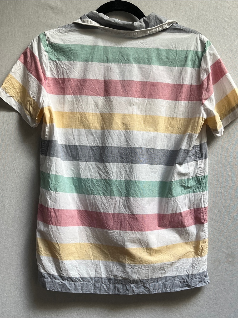 Hudsons Bay Striped Pastel Cotton Short Sleeve Pajama Shorts Set Size XS - Picture 4 of 12